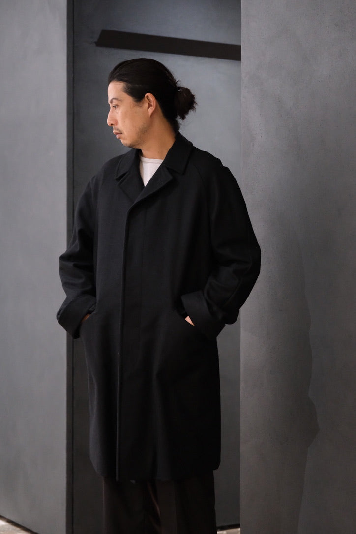 COHÉRENCE/Mod.CORB/MELTON JERSEY / BLACK