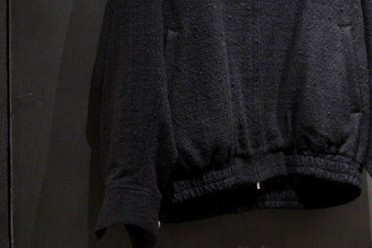 nonnotte/Draping Big Yoke Raglan Drizzler Jacket/N Tweed 002