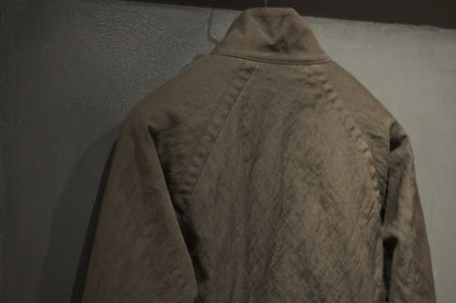 Massimo osti studio / TECH WO BOMBER / OW SHORT JACKET IN LANA TECNICA / TURKISH COFFEE