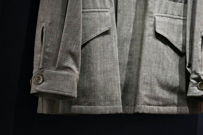 COHERENCE/ROBERT-P/Wool.Linen.Mohair Ripple/GREEN