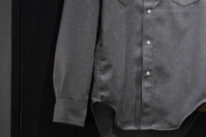 2026AW受注商品/COHERENCE/ABIQUIU/ROVER WOOL TWILL/GREY NAILHEAD