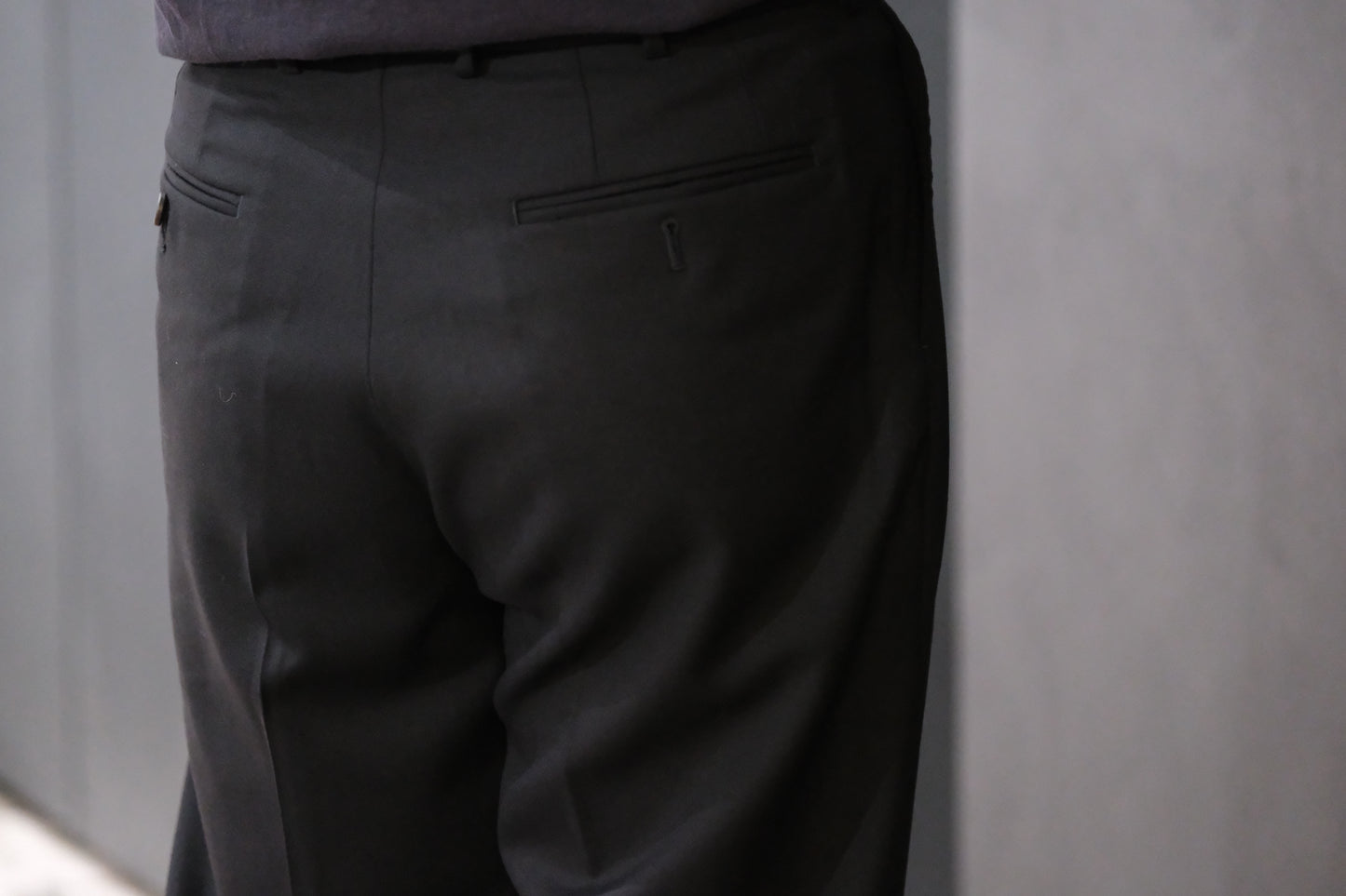nonnotte/Draping One-Tuck Tapered Trousers/Drape Doeskin Cloth
