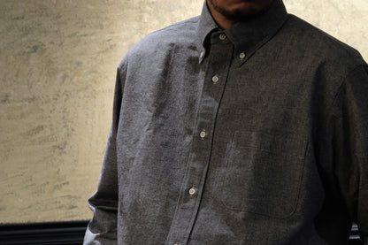 WSW-016 / BD ONE OXFORD SHIRT  /  GRAY