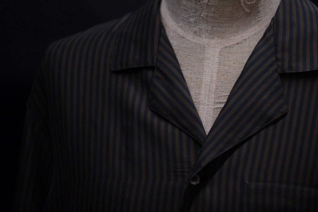 HEUGN/SHIRT151/Ellis Silk print London Stripe
