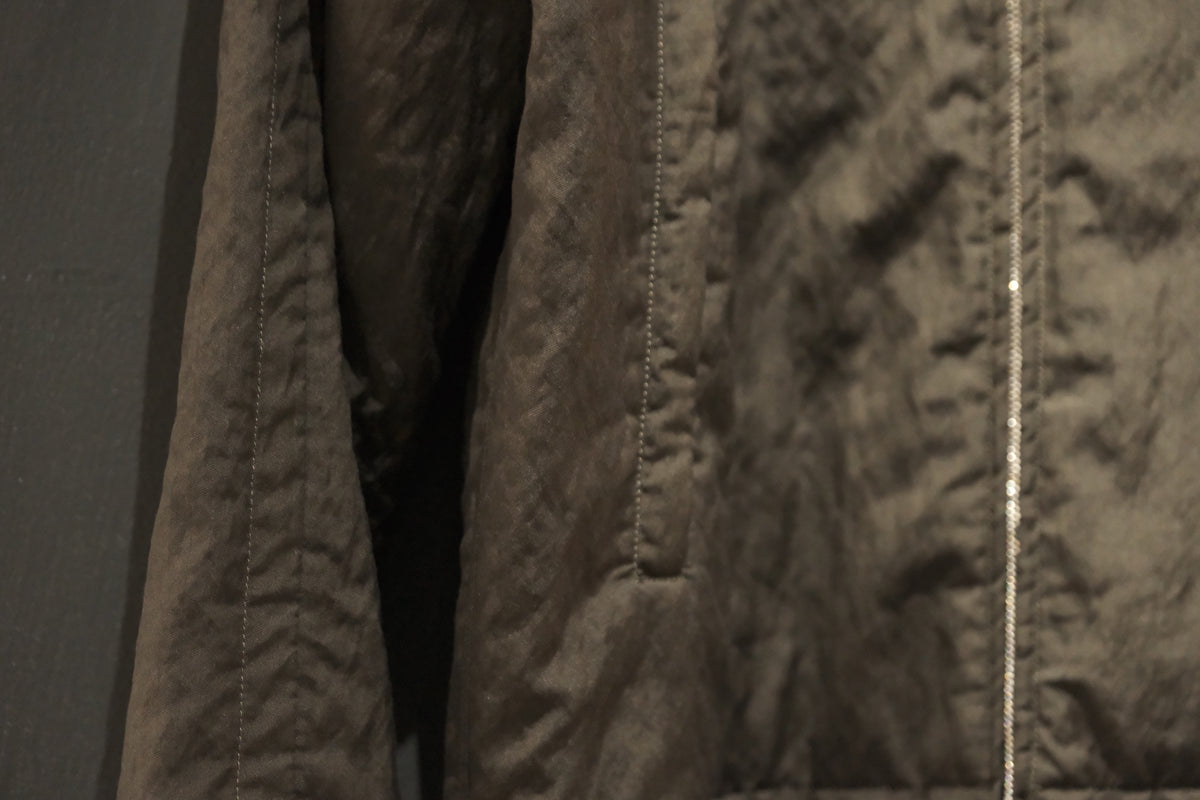 Massimo osti studio / TECH WO BOMBER / OW SHORT JACKET IN LANA TECNICA / TURKISH COFFEE