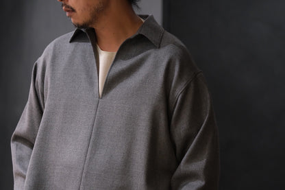 POSTELEGANT/ Wool Pull-over Shirts