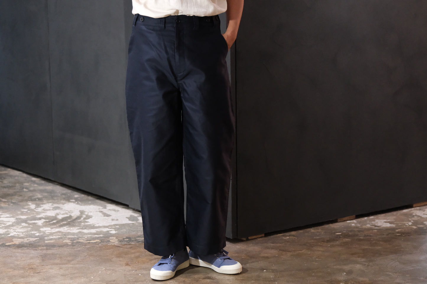 Senelier /PROT-LINE WIDE PANTS / SE-PA-09-0124 /  NAVY・BLACK