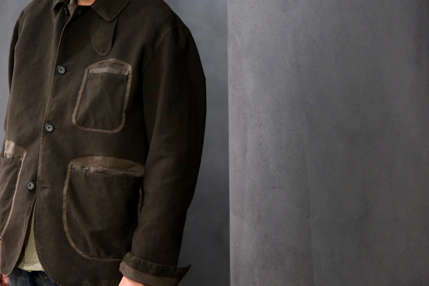 Massimo osti studio / BUTTON BLAZER / BL BL IN TRAMA 3D