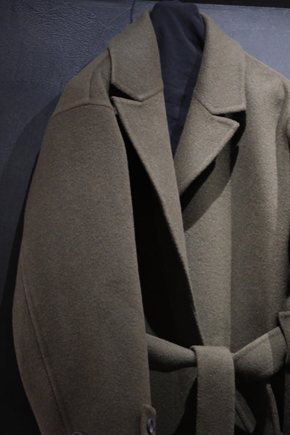 POSTELEGANT/ WOOL REVER  COAT　/ HEATHER MOSS