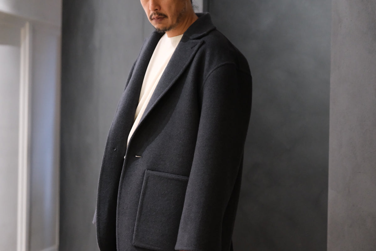 POSTELEGANT/ EXTRA FINE WOOL REVER SHORT COAT