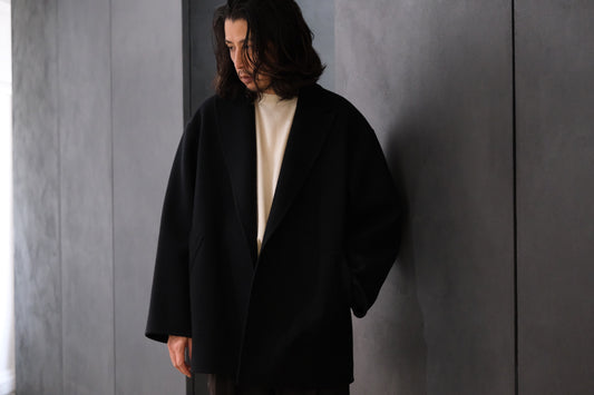 POSTELEGANT/ WOOL REVER SHORT COAT