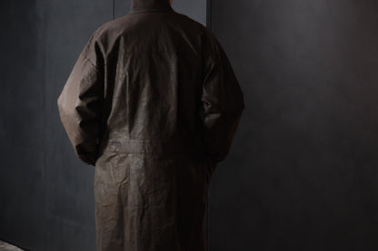 A TENTATIVE ATELIER /  Mario Monicelli /  MUD DYED WAX WORKER COAT