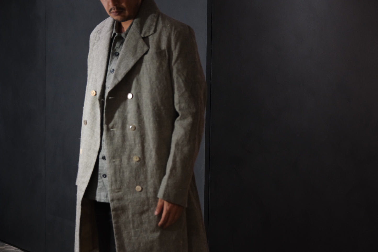 A TENTATIVE ATELIER /  Mattheus  /  DOUBLE BREAST TAILORED COAT