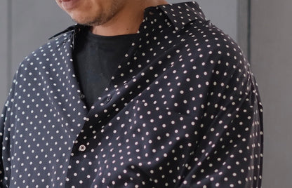 HEUGN / SHIRT123"Alf " Silk Dot