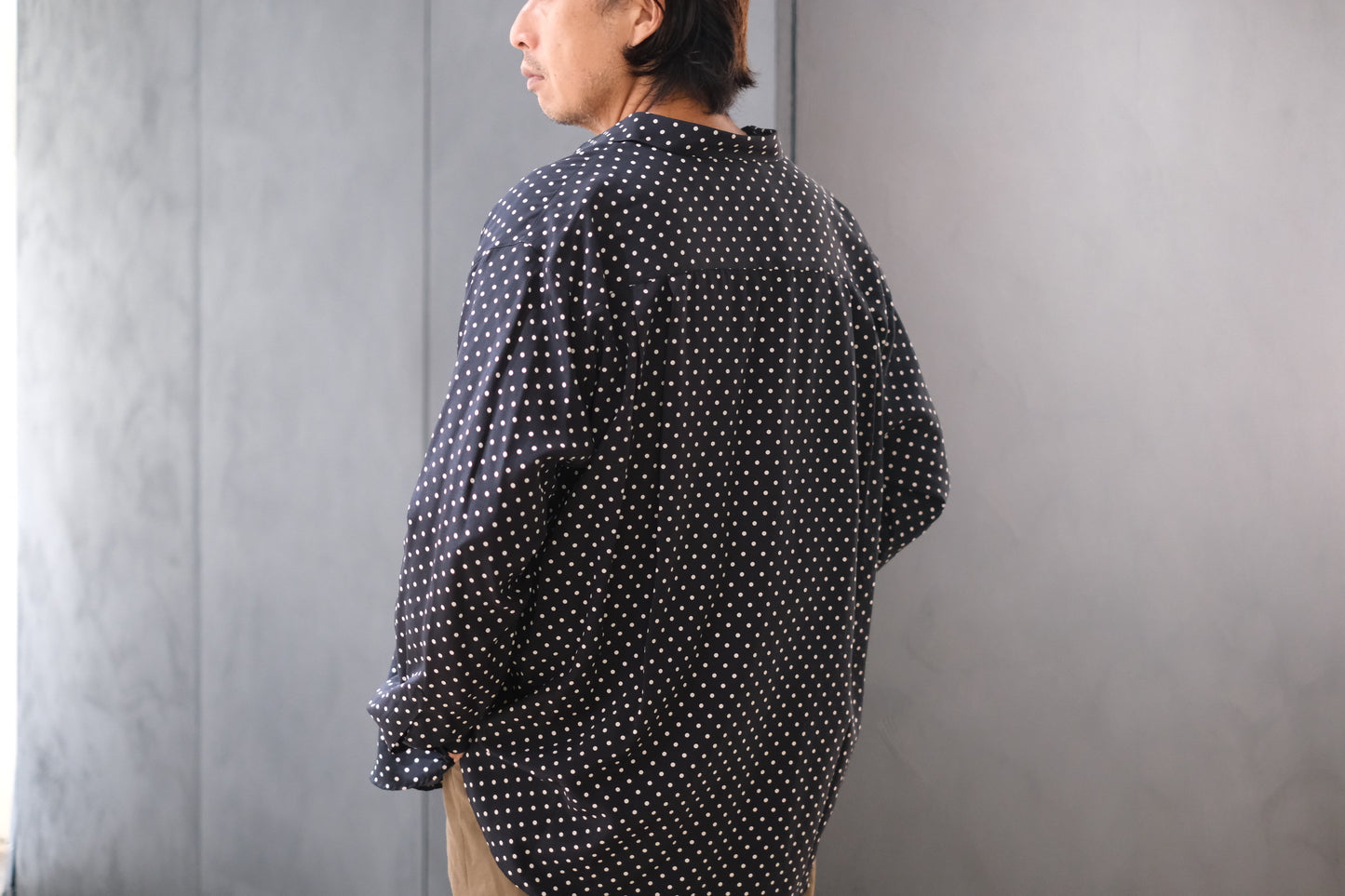 HEUGN / SHIRT123"Alf " Silk Dot