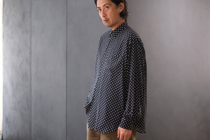 HEUGN / SHIRT123"Alf " Silk Dot