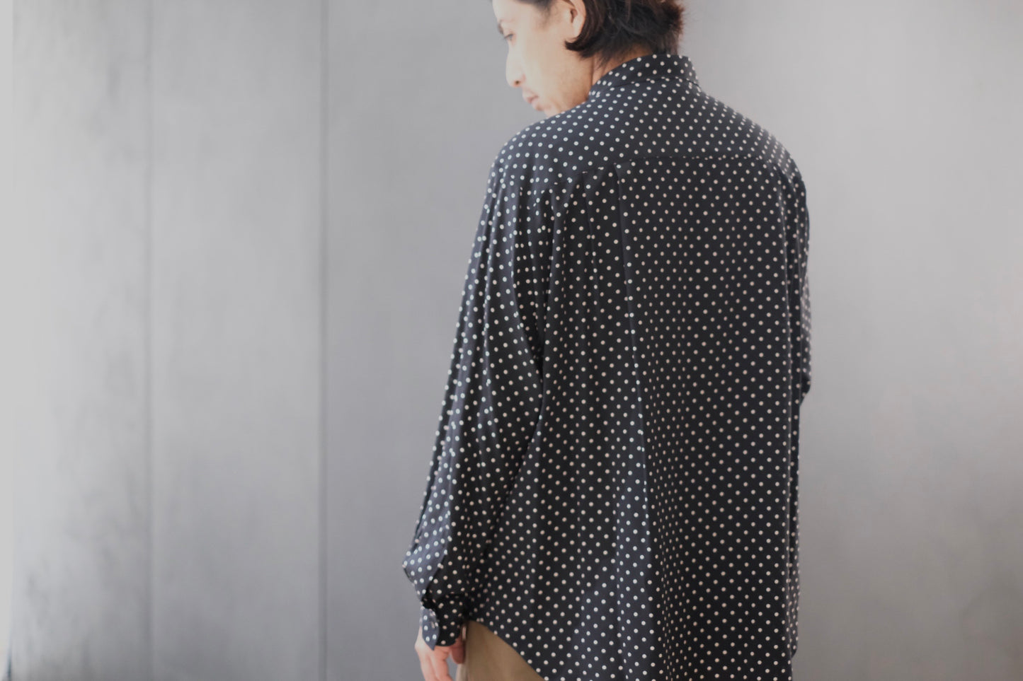 HEUGN / SHIRT123"Alf " Silk Dot