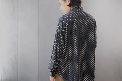 HEUGN / SHIRT123"Alf " Silk Dot