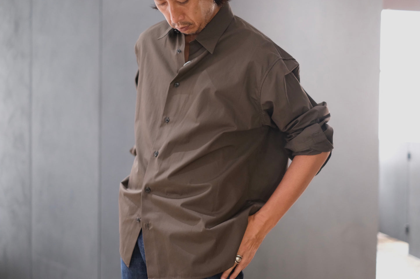 nonnotte / Oversized Shirt / N-25A-007