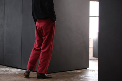 nonnotte / 5 Pockets Trousers / N-25A-075 / Pomegranate