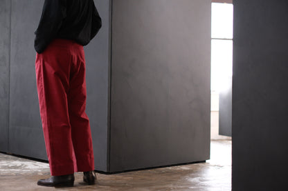 nonnotte / 5 Pockets Trousers / N-25A-075 / Pomegranate