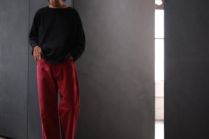 nonnotte / 5 Pockets Trousers / N-25A-075 / Pomegranate