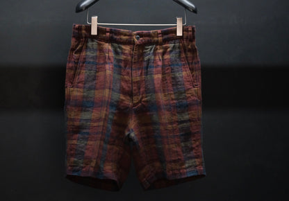 HEUGN / TROUSER103 / MADRAS TIM SHORTS