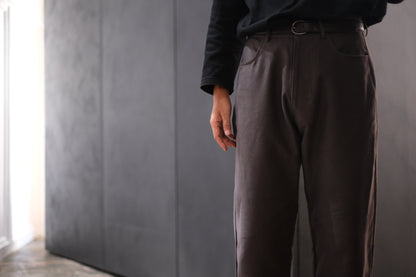 nonnotte / 5 Pockets Trousers / N-25A-075 / Licorice