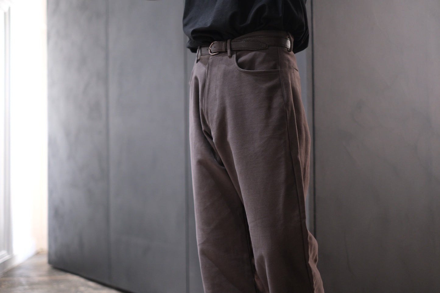 nonnotte / 5 Pockets Trousers / N-25A-075 / Licorice