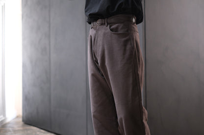 nonnotte / 5 Pockets Trousers / N-25A-075 / Licorice