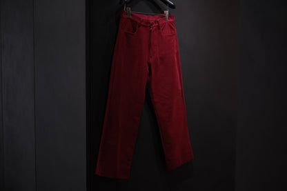 nonnotte / 5 Pockets Trousers / N-25A-075 / Pomegranate
