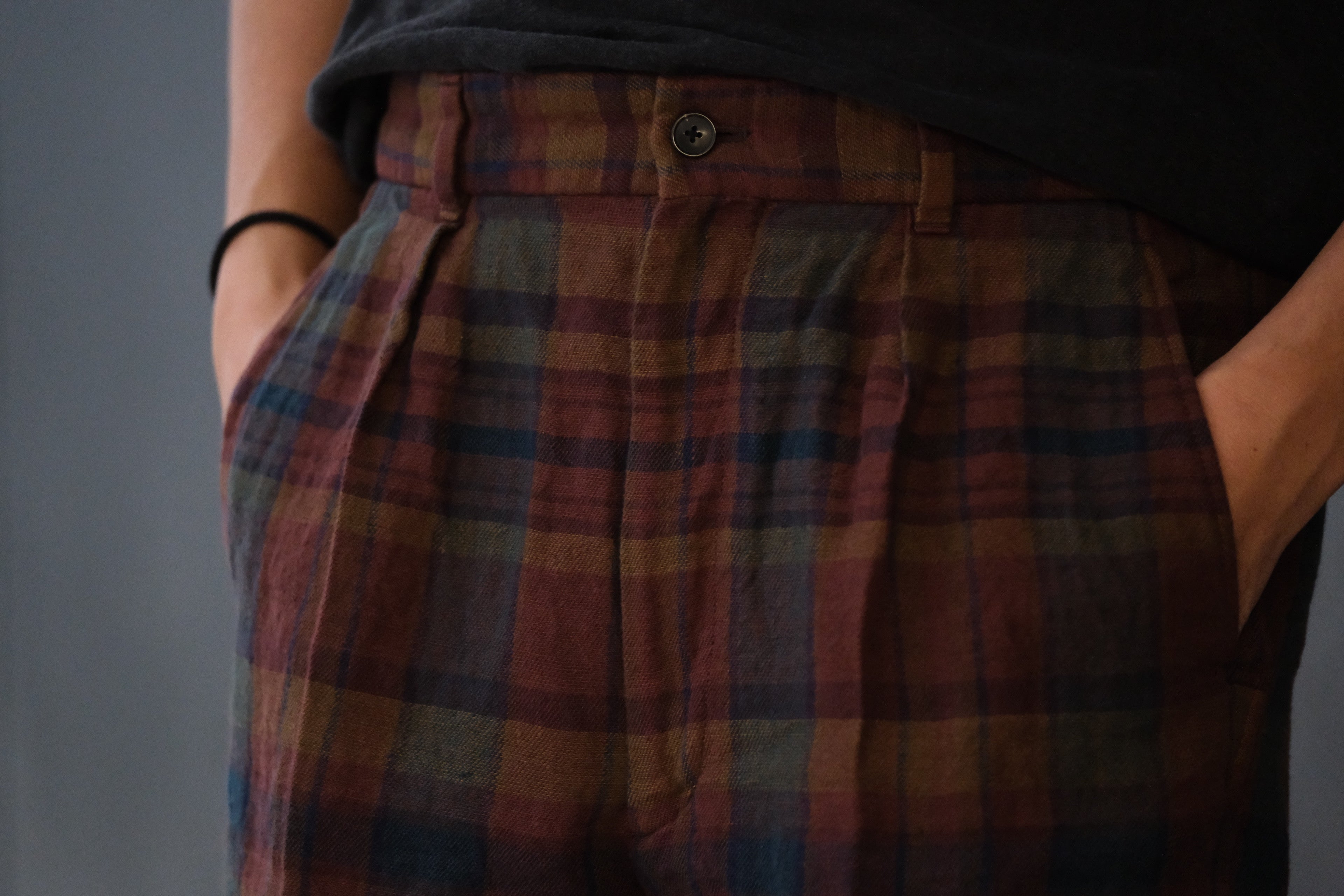 HEUGN / TROUSER103 / MADRAS TIM SHORTS – Lister