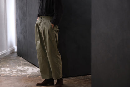 POSTELEGANT/ High Count Cotton Trousers