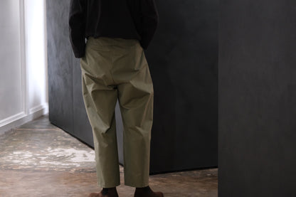 POSTELEGANT/ High Count Cotton Trousers