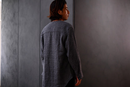 nonnotte / No Collar Shirts Jacket / N-25A-023
