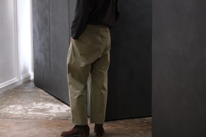 POSTELEGANT/ High Count Cotton Trousers