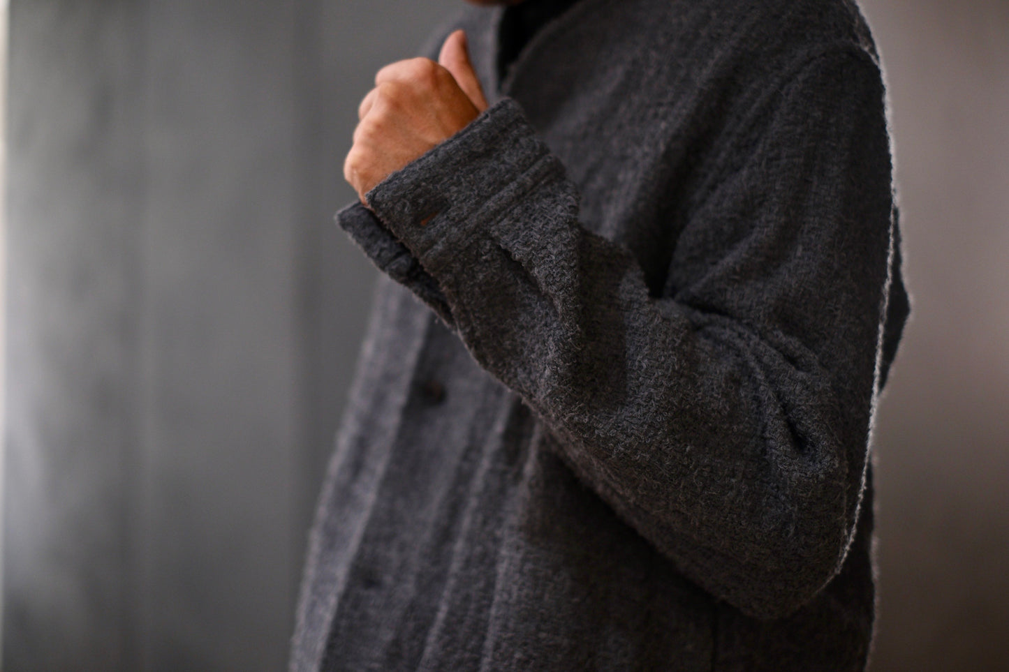 nonnotte / No Collar Shirts Jacket / N-25A-023