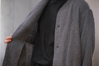 nonnotte / No Collar Shirts Jacket / N-25A-023