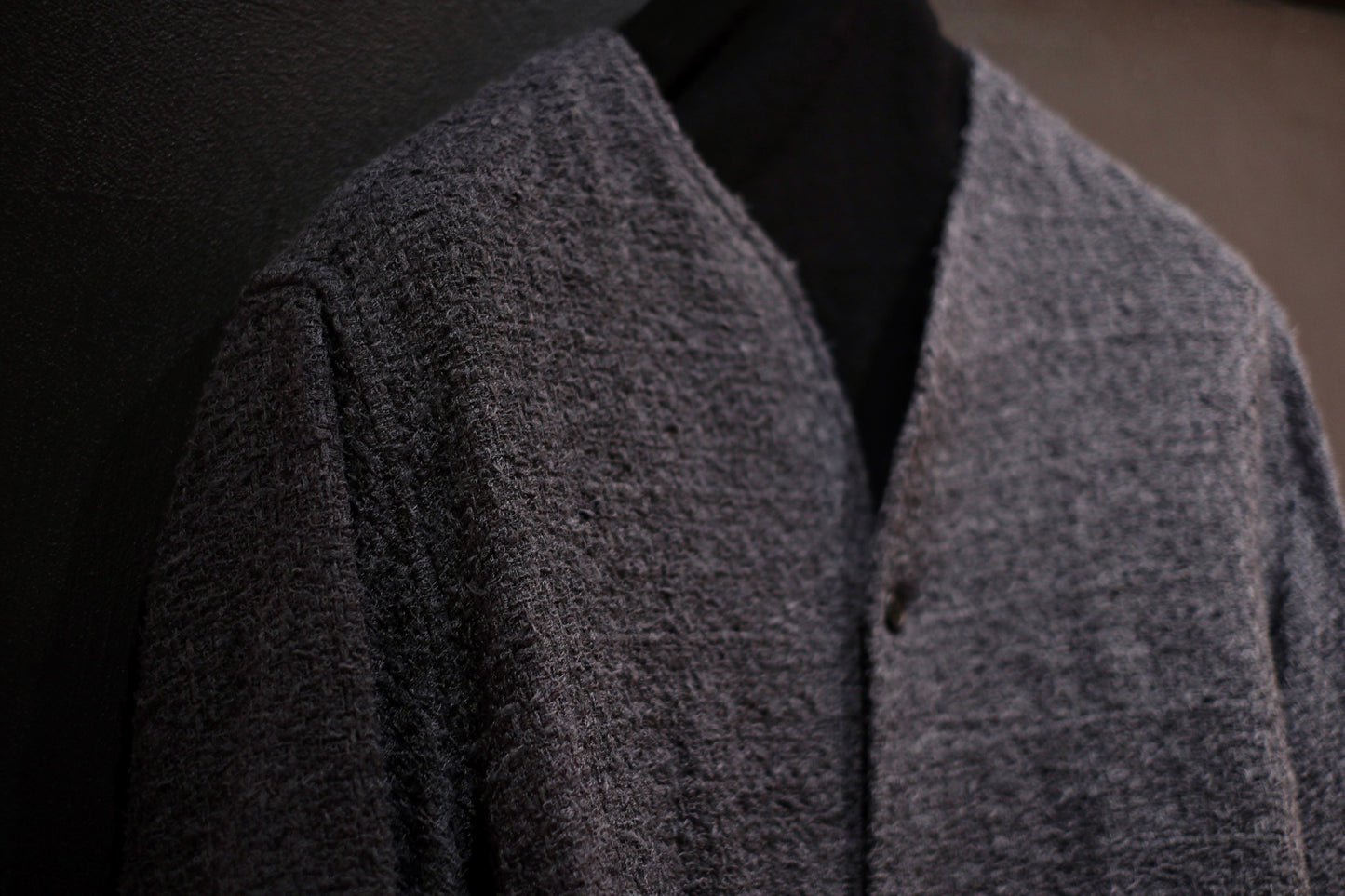 nonnotte / No Collar Shirts Jacket / N-25A-023