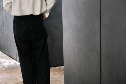 nonnotte / 2-Tuck Draw Cord Wide Trousers /  Eau de Tailleur