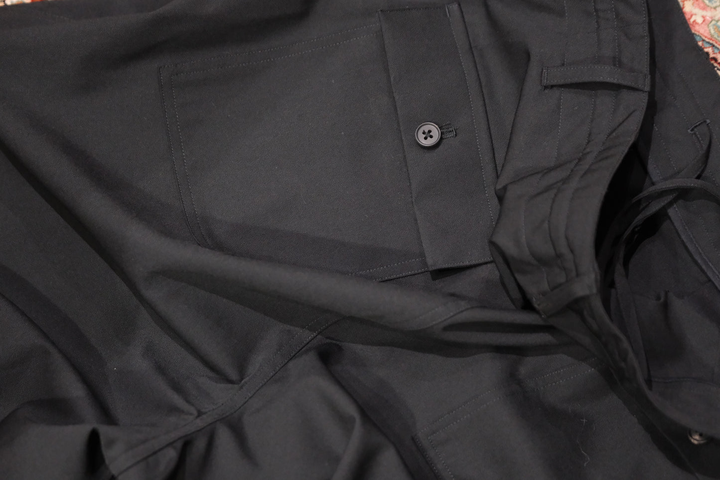 nonnotte / 2-Tuck Draw Cord Wide Trousers /  Eau de Tailleur