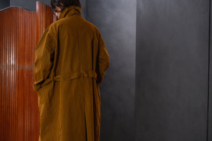 Chez Vidalenc / COAT MAC / COTTON ATA / MUSTARD