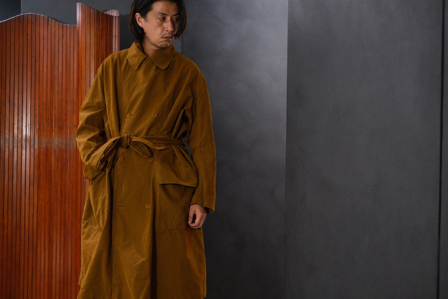 Chez Vidalenc / COAT MAC / COTTON ATA / MUSTARD