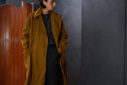 Chez Vidalenc / COAT MAC / COTTON ATA / MUSTARD
