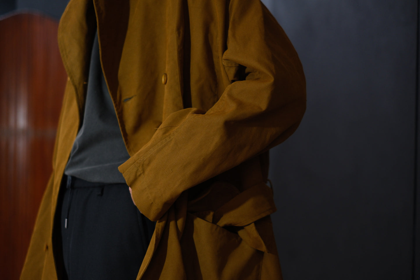 Chez Vidalenc / COAT MAC / COTTON ATA / MUSTARD