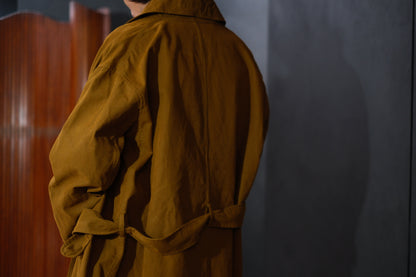 Chez Vidalenc / COAT MAC / COTTON ATA / MUSTARD