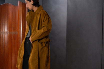 Chez Vidalenc / COAT MAC / COTTON ATA / MUSTARD