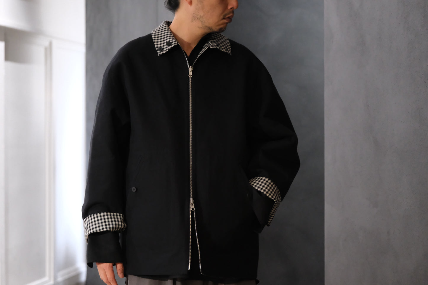 POSTELEGANT/ Cotton Rever Blouson
