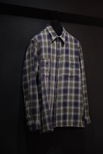 WASEW / CHECK ONE SHIRT (GREEN DAWN)