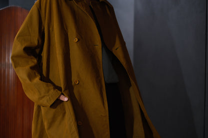 Chez Vidalenc / COAT MAC / COTTON ATA / MUSTARD